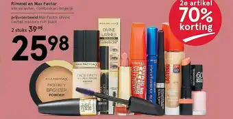 Etos Rimmel En Max Factor Make-Up aanbieding