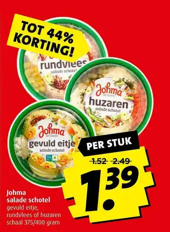 Boni Johma Salade Schotel Gevuld Eitje, Rundvlees Of Huzaren Tot 44% Korting aanbieding