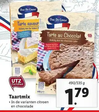 Lidl Duc De Coeur Taartmix aanbieding