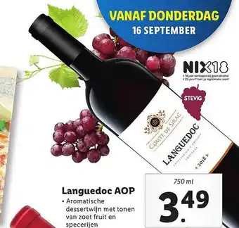 Lidl Languedoc AOP aanbieding