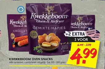 Dekamarkt Kwekkeboom Oven Snacks aanbieding