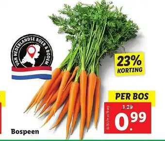 Lidl Bospeen 23% Korting aanbieding