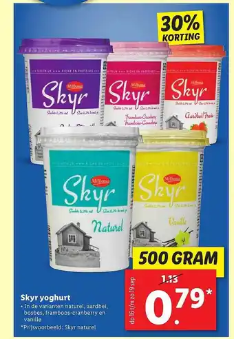 Lidl Skyr Yoghurt 30% Korting aanbieding