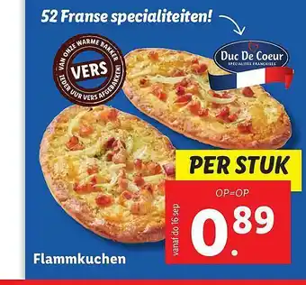 Lidl Flammkuchen aanbieding