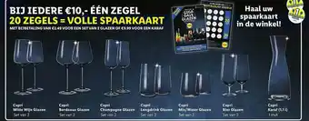 Lidl Capri Witte Wijn Glazen, Capri Bordeaux Glazen, Capri Champagne Glazen, Capri Longdrink Glazen, Capri Mix-Water Glazen, Capri aanbieding