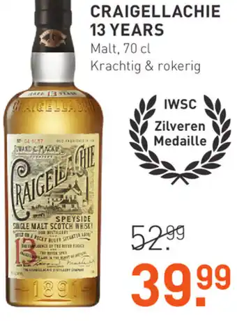 Gall & Gall Craigellachie 13 years aanbieding