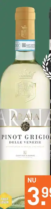 Gall & Gall Araia Pinot Grigio delle Venezie 75CL Wijn aanbieding