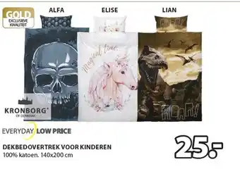 Jysk DEKBEDOVERTREK VOOR KINDEREN aanbieding