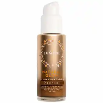 Bangerhead Lumene natural glow fluid foundation spf20 9 deep rich (30 ml) aanbieding