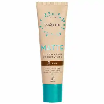 Bangerhead Lumene matte oil-control foundation spf20 8 rich (30 ml) aanbieding