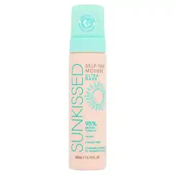 Hairandbeautyonline.com Sun kissed self tan mousse ultra dark 200ml aanbieding