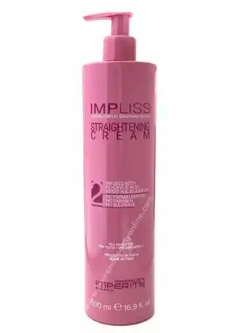 Hairandbeautyonline.com Imperity impliss straightening cream 500ml aanbieding