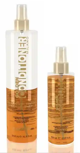 Hairandbeautyonline.com Imperity milano golden bi-phase conditioner + milano golden crystal serum aanbieding