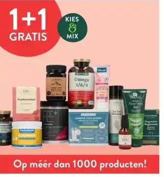 Holland & Barrett 1+1 gratis mix aanbieding