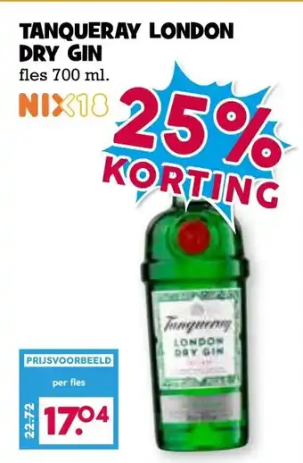 Boon`s Markt Tanqueray london dry gin aanbieding