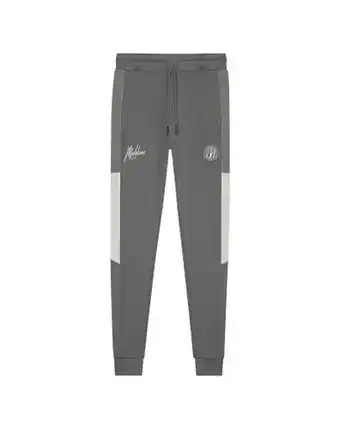 Malelions Malelions sport transfer trackpants - antra/light grey aanbieding