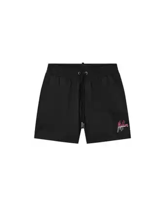 Malelions Malelions men split swimshort - black/fuchsia aanbieding