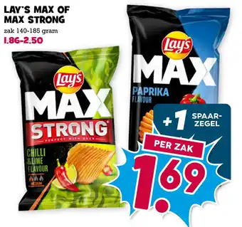 Boon`s Markt Lay's max of max strong aanbieding