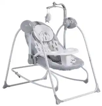 MamaLoes Babysjop Cangaroo rhea grey elektrische babyschommel aanbieding