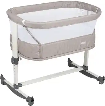 MamaLoes Babysjop Babygo vivaldi beige wieg aan bed 4652 aanbieding