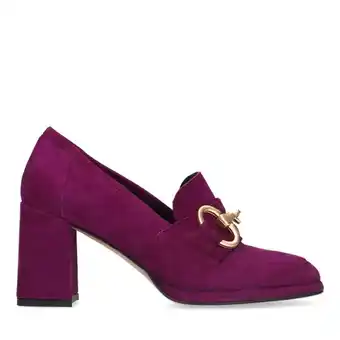 Manfield Manfield paarse suède pumps aanbieding