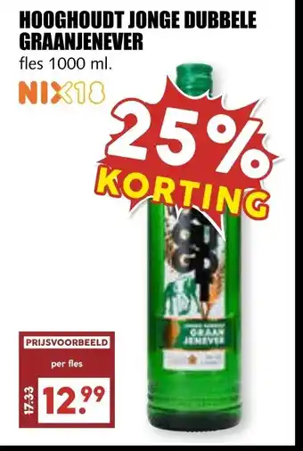 MCD Supermarkt Hooghoudt jonge dubbele graanjenever aanbieding