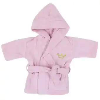 MamaLoes Babysjop Petit villain 'prinsesje'maat 62/68 roze badjas aanbieding