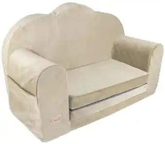 MamaLoes Babysjop Albero mio cloud sofa velvet beige slaapbank v110 aanbieding