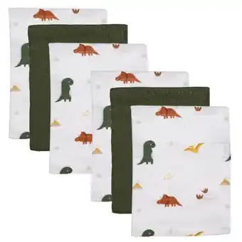 MamaLoes Babysjop Blush&blossom dinosaurus 70 x 70 cm 6 stuks hydrofiel luiers tr-bb443413 aanbieding