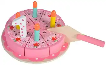 MamaLoes Babysjop Cangaroo houten happy birthday speelgoed taart 4223n aanbieding