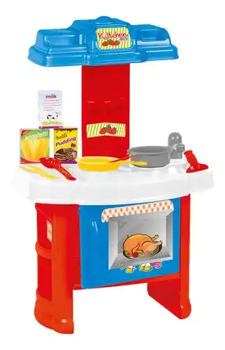 MamaLoes Babysjop Dolu chef's kitchen speelgoedkeukentje 4118 aanbieding