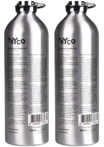 MamaLoes Babysjop Tryco aluminium kruik 2-pack tr-222101 aanbieding