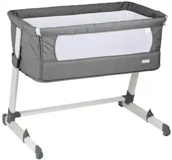 MamaLoes Babysjop Babygo together grey wieg aan bed 4601 aanbieding