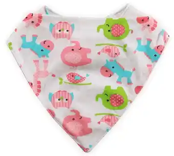 MamaLoes Babysjop Lorelli animals pink bandana slabber 1026016 div aanbieding