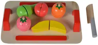 MamaLoes Babysjop Cangaroo houten fruit snij set 4306 aanbieding