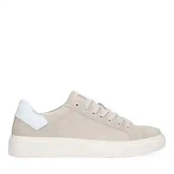 Manfield Manfield beige suède sneakers aanbieding