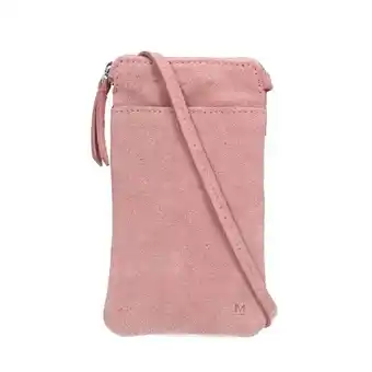 Manfield Manfield roze suède telefoontasje aanbieding