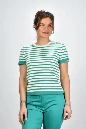 Marjon Snieders Max mara t-shirt limone groen aanbieding