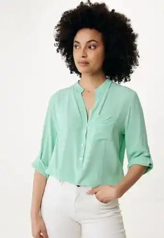 Mexx Mexx blouse aqua groen aanbieding