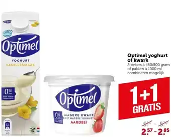 Coop Optimel yoghurt of kwark aanbieding