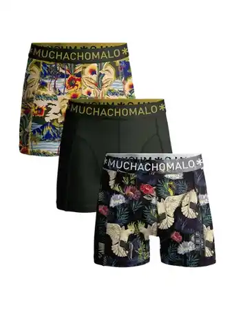 Modemania Muchachomalo boxershorts baretta blue hawai 3-pack groen-m aanbieding