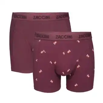 Modemania Zaccini underwear zaccini boxershorts 2-pack milkshake-s aanbieding