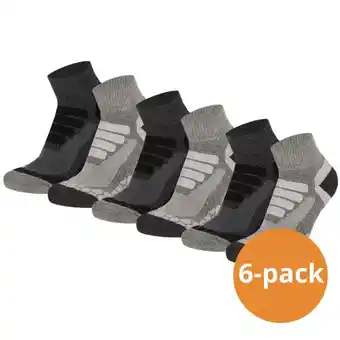 Modemania Xtreme wandelsokken quarter 6-pack multi grey-42/45 aanbieding