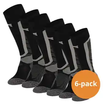 Modemania Xtreme snowboard sokken 6-pack multi black-45/47 aanbieding