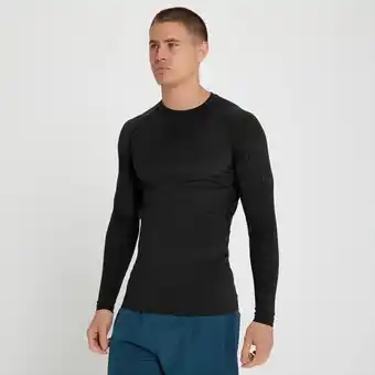 Myprotein Mp velocity ultra basislaag t-shirt met lange mouwen voor heren - zwart - xxl aanbieding