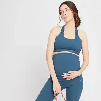 Myprotein Mp power maternity/nursing sportbeha - stofblauw - xxs aanbieding