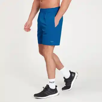 Myprotein Mp grafische hardloopshorts voor heren - true blue - xs aanbieding