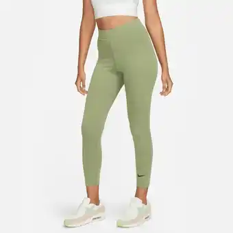 Nike Nike sportswear classics 7/8-legging met hoge taille voor dames - groen aanbieding