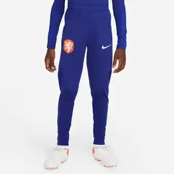 Nike Nike nederland strike dri-fit knit voetbalbroek voor kids - blauw aanbieding