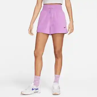 Nike Nike sportswear badstofshorts voor dames - paars aanbieding